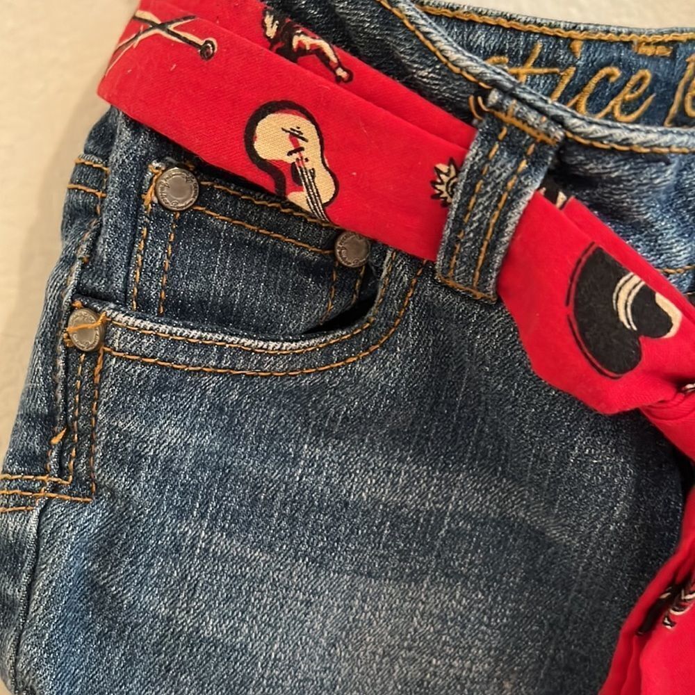 Small Jean Handbag Made From A Pair of Child’s Justice Jeans - Picture 5 of 7